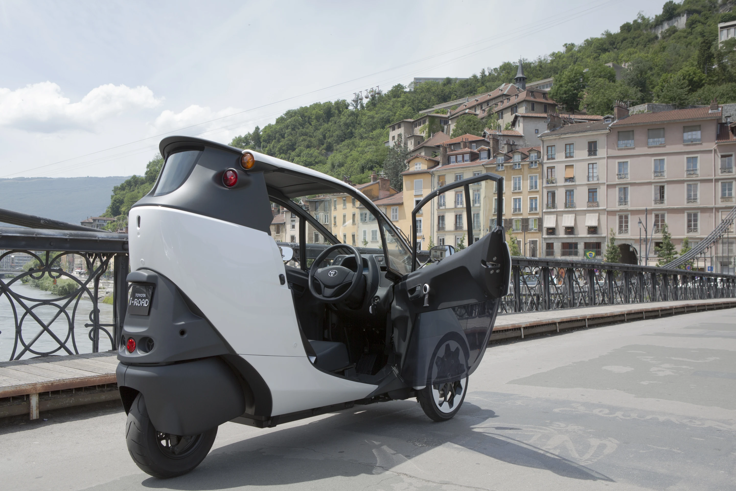 The Toyota iROAD with door open