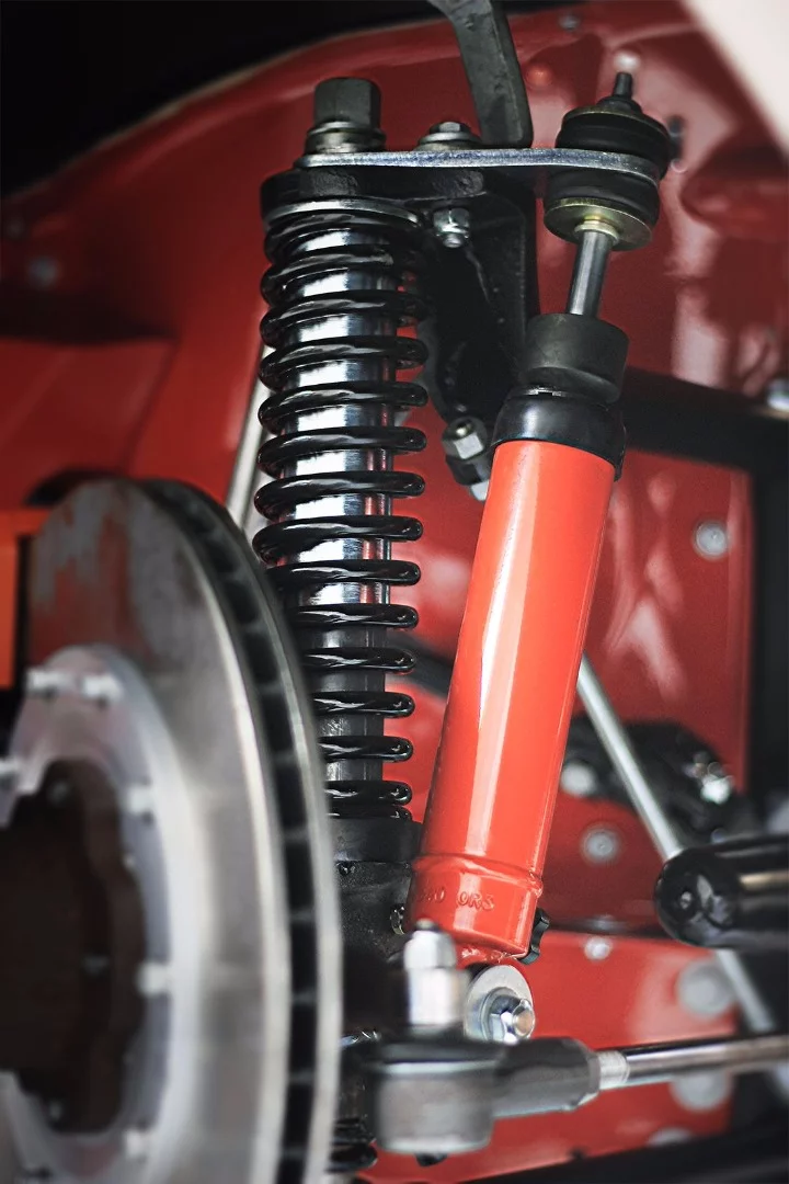 Adjustable dampers let drivers tailor the Plus 4's handling