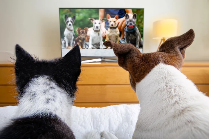 Dogs do engage meaningfully with TV, especially when animals are shown