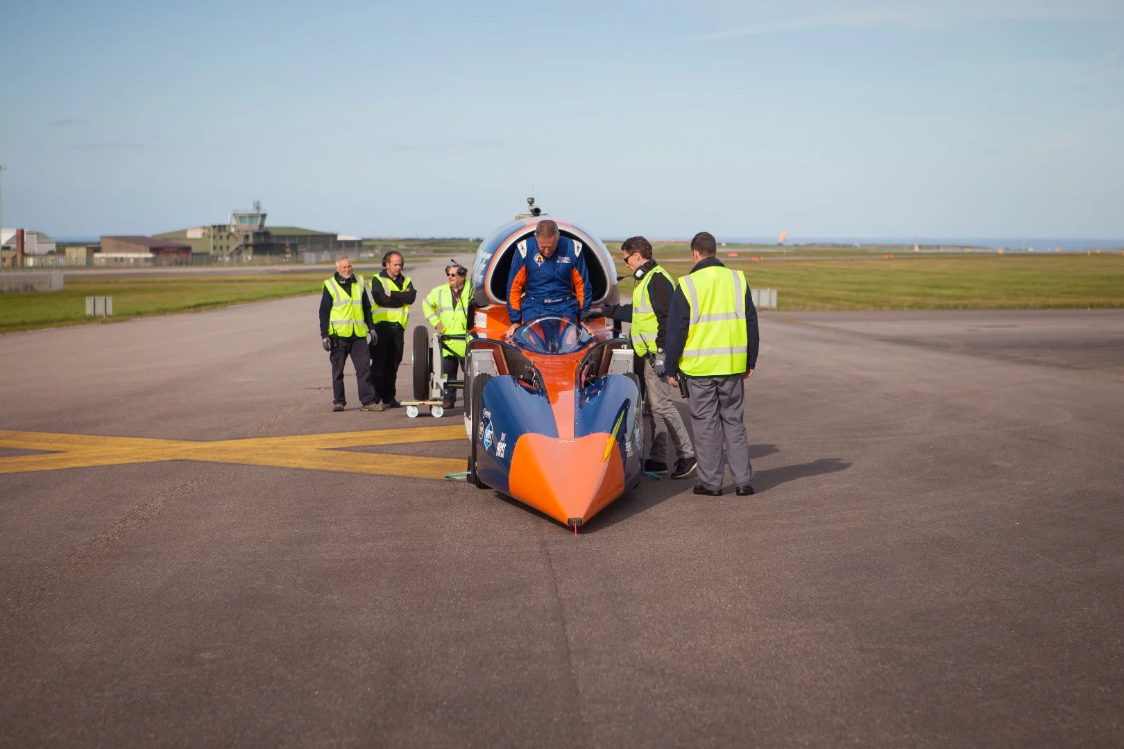 After nearly ten years of development the Bloodhound finally hit the tarmac