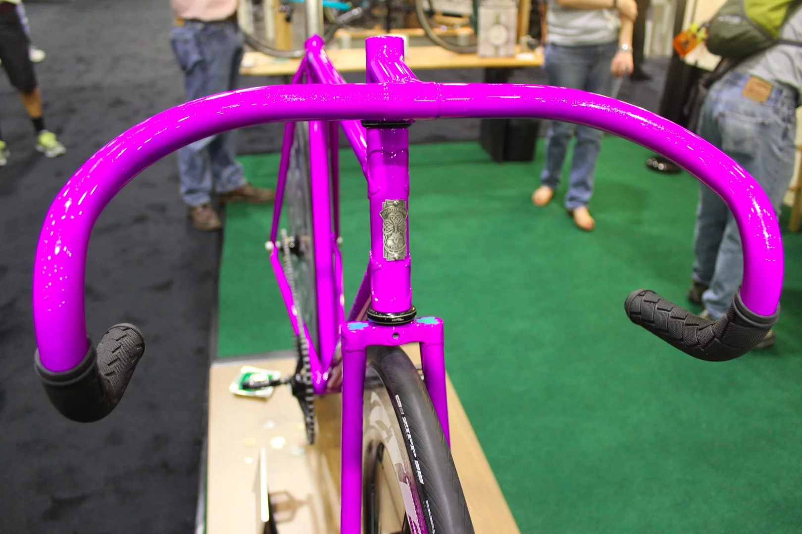 An eye-catching Shamrock Cycles cycle