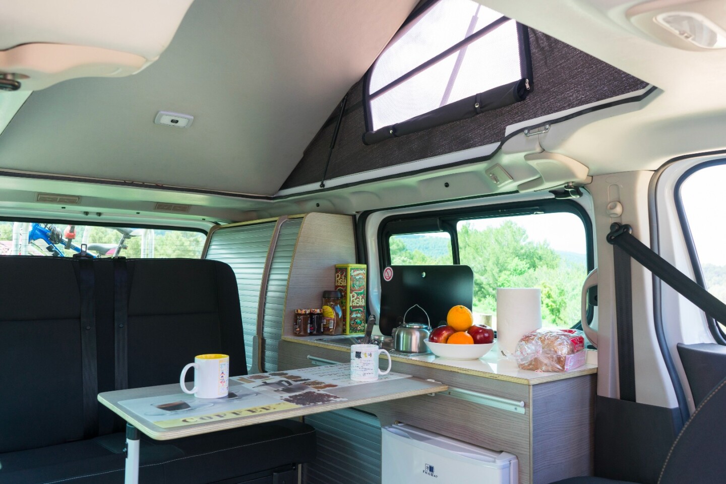 Designed by Bram Technologies, the interiors are compact but functional, providing everything you need at camp