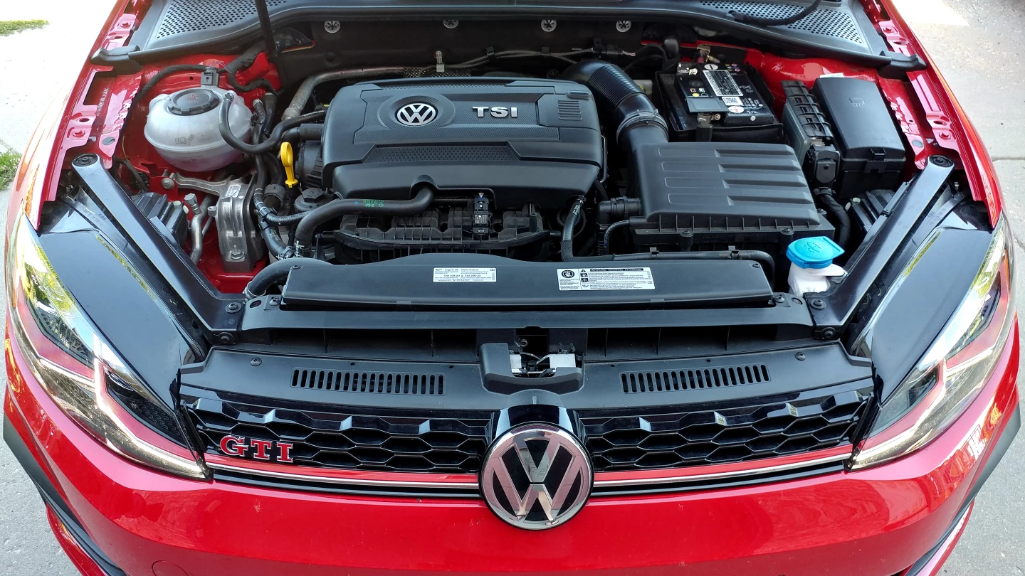 The Golf GTI’s 2.0-liter turbocharged engine receives eight more horsepower, making 258 in all