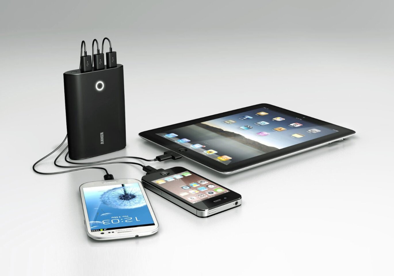 The Astro3 can simultaneously charge three mobile devices, though the total output across the three ports does not exceed 4 A