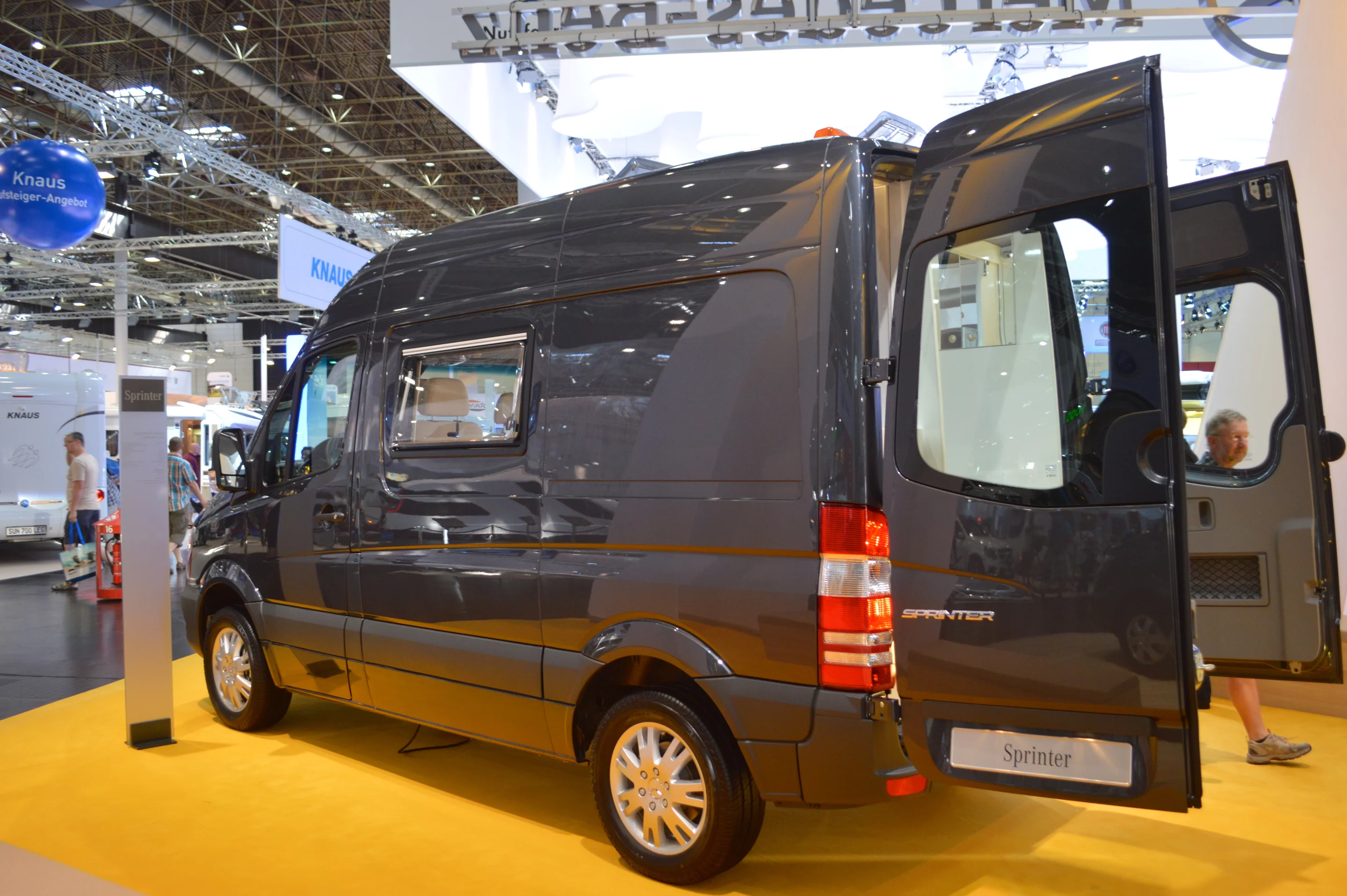 Obviously built for display, the Sprinter cut-away will not be available for sale
