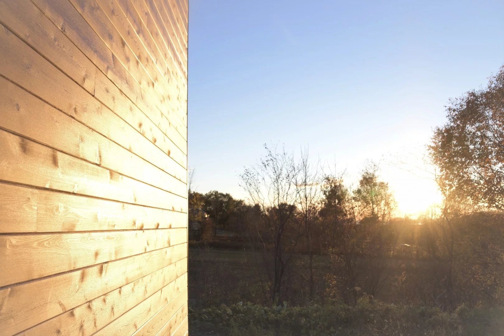 The Magnolia's exterior is finished in cedar