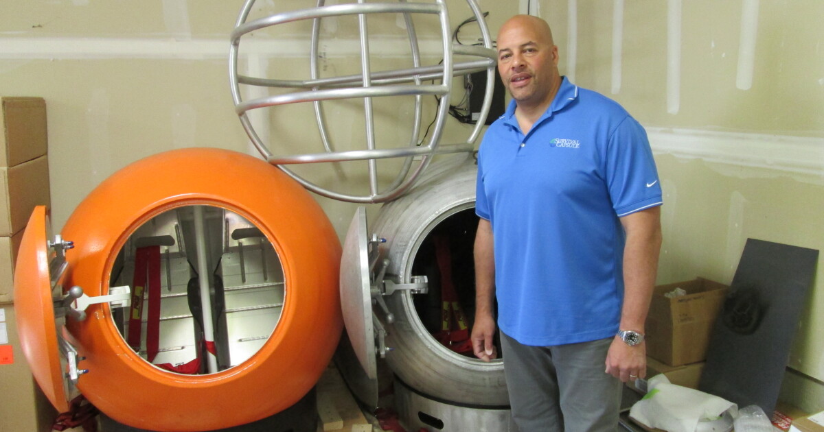 We check out Survival Capsules' tsunami survival pods