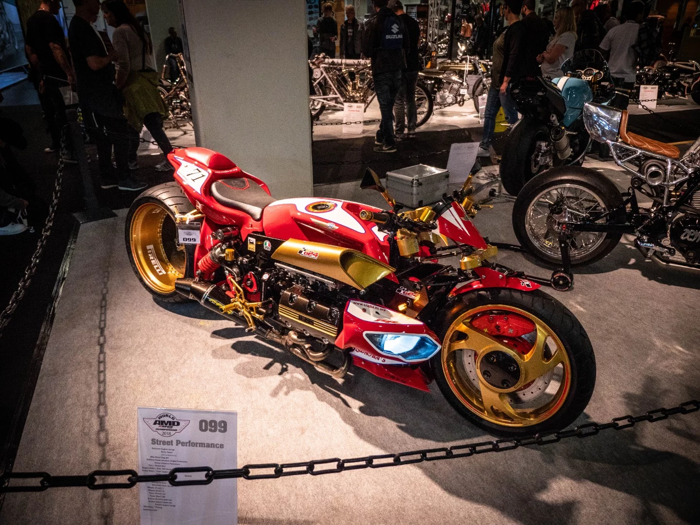 Looking like something Ludovic Lazareth would build, this is the colossal Drag 360 from Szajba's Garage in Poland. The builders started out with a Goldwing 1500 motor and the hub-center steered front end of a Yamaha GTS 1000.