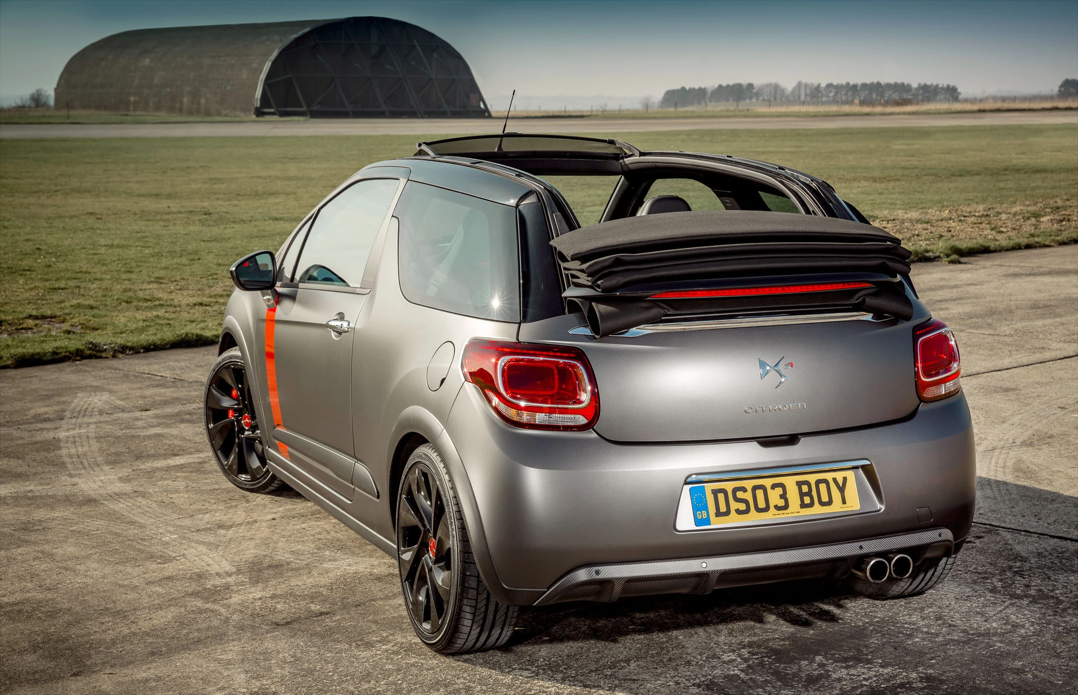 The Cabrio roof offers the best of both worlds – top-down motoring and the secure, warm, sound-proof environment of a sedan