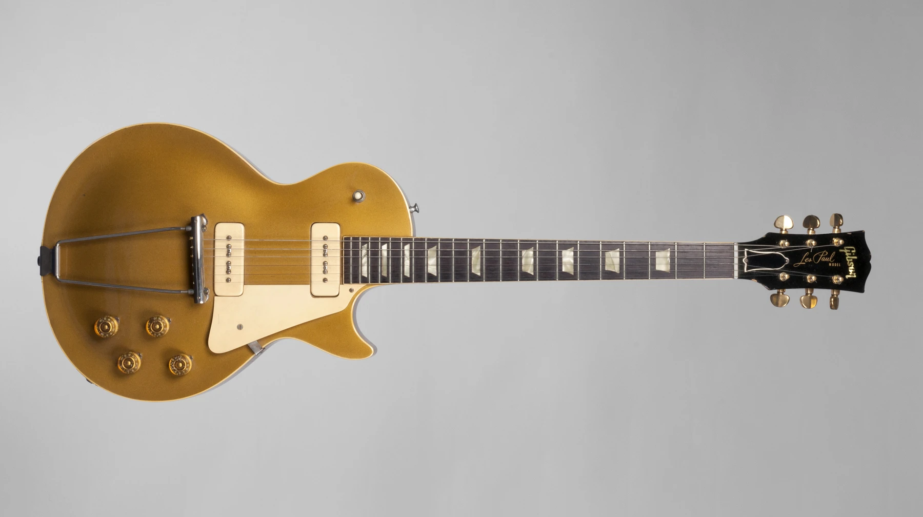 Equipment, memorabilia, personal effects and instruments spanning the entire career of Les Paul, including this 1952 Gold Top, are to be auctioned off for charity in June 2012