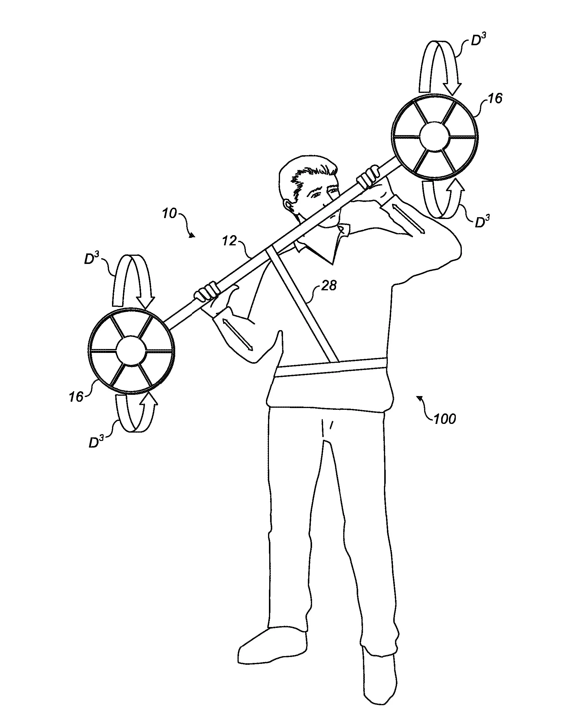 The Dreamscience thrust unit is connected to the rider via a kite harness