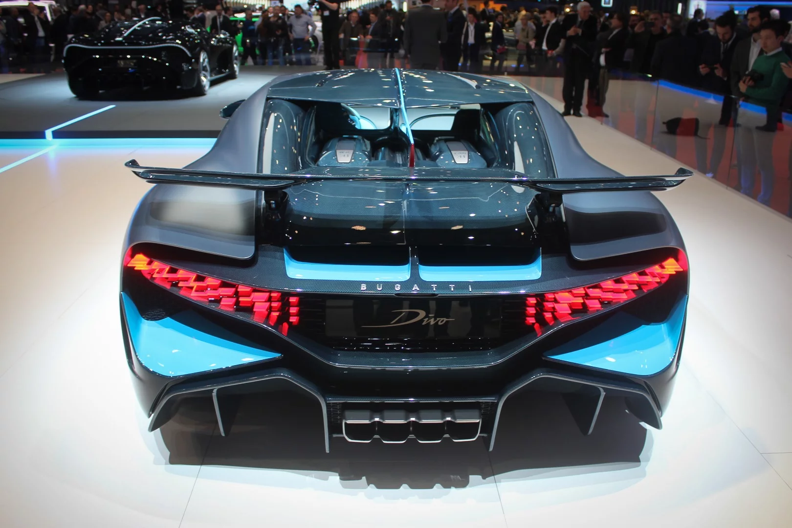 The 1,480-hp Bugatti Divo looks good under the bright lights of Geneva