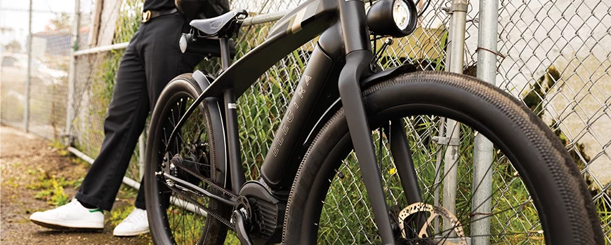 The 6061-T6 aluminum frame of the Café Moto Go! is available in matte black only