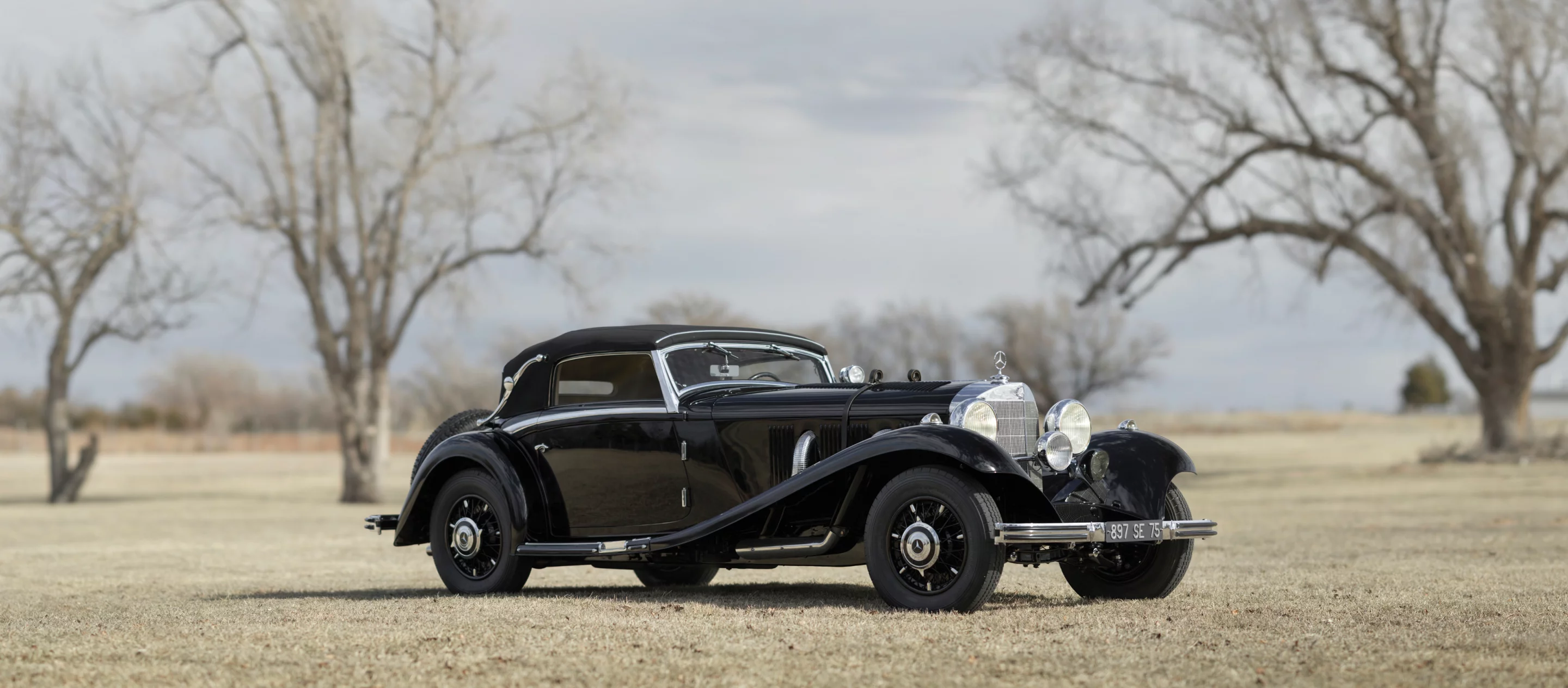 This 1935 Mercedes-Benz 500/540 K Cabriolet A by Sindelfingen was estimated to sell for between $2,900,000 and $3,500,000 and sold for: $3,025,000Official Auction Page