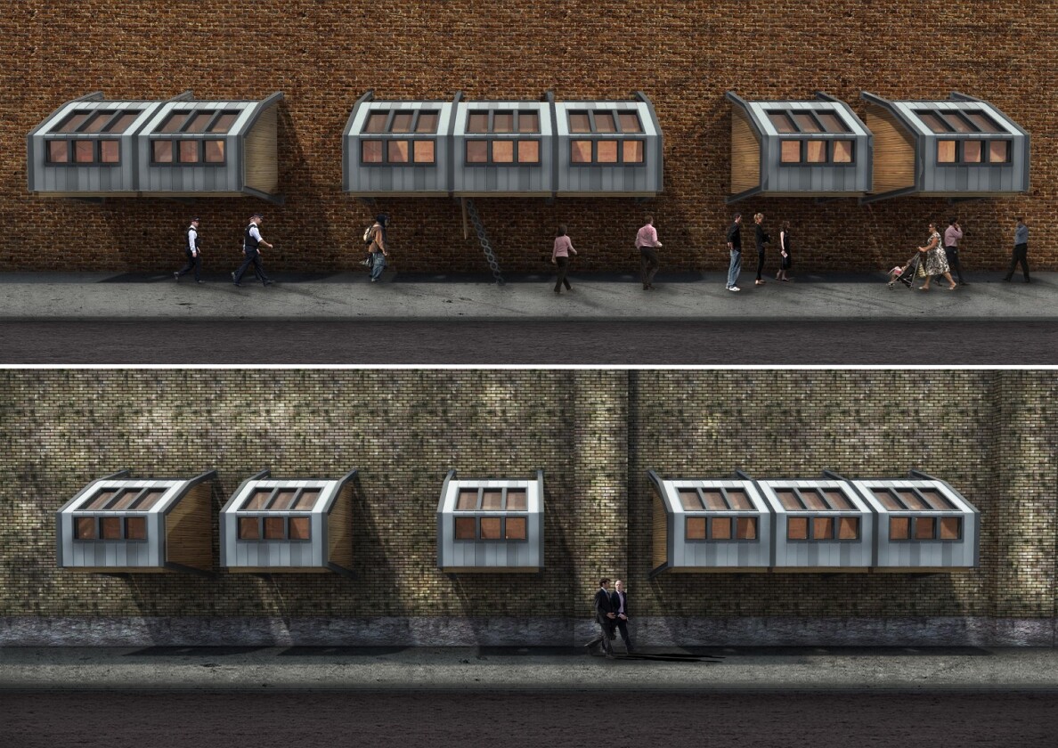 By raising the pods high enough, they can be installed above pavements