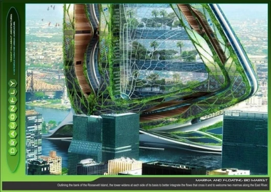 The sheer size of the project is highlighted by the surrounding buildings
