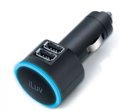 Two for one ... the dual USB car charger from iLuv