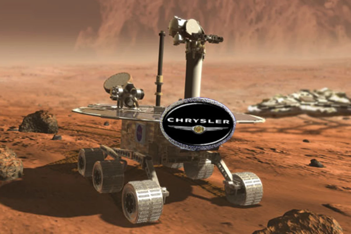 Could Chrysler soon be turning out cars like this after announcing an alliance with NASA? (Image modified from NASA source)