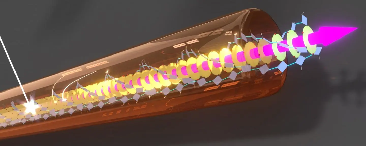 Researchers have created a super-efficient light-energy transport conduit that exhibits almost zero loss