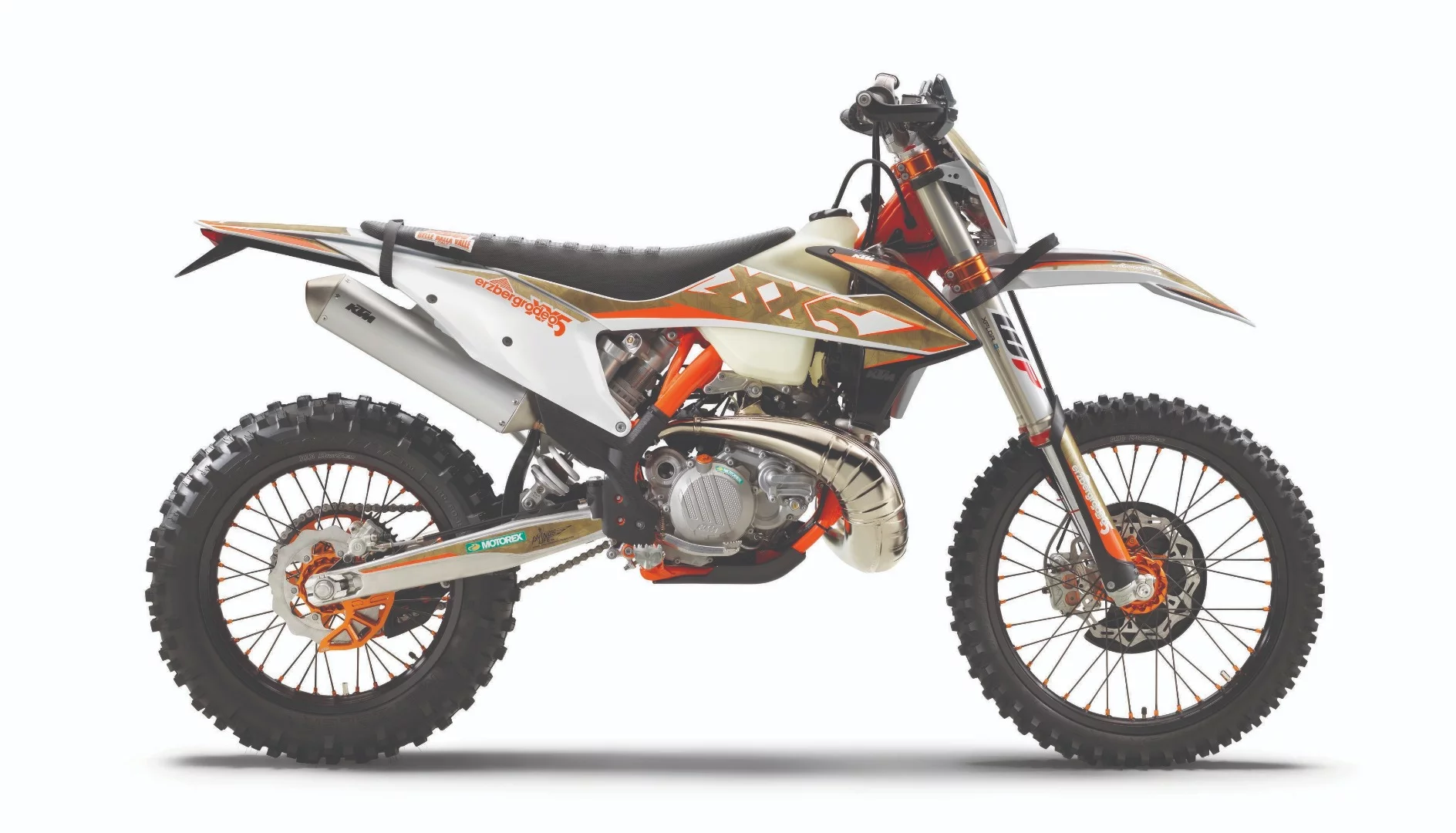 The limited edition 2020 KTM 300 EXC TPI Erzberg Rodeo special