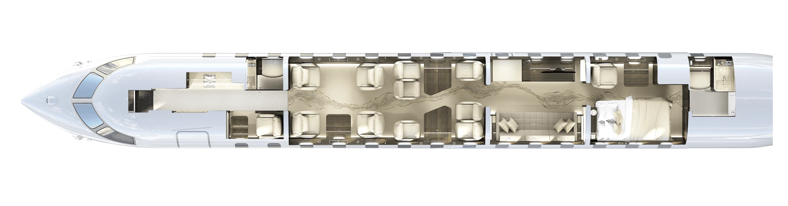 A typical Global 8000 configuration