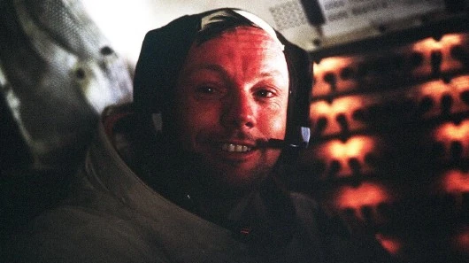 Astronaut Neil A. Armstrong, Apollo 11 Commander, inside the Lunar Module as it rests on the lunar surface after completion of his historic moonwalk (Photo: NASA)