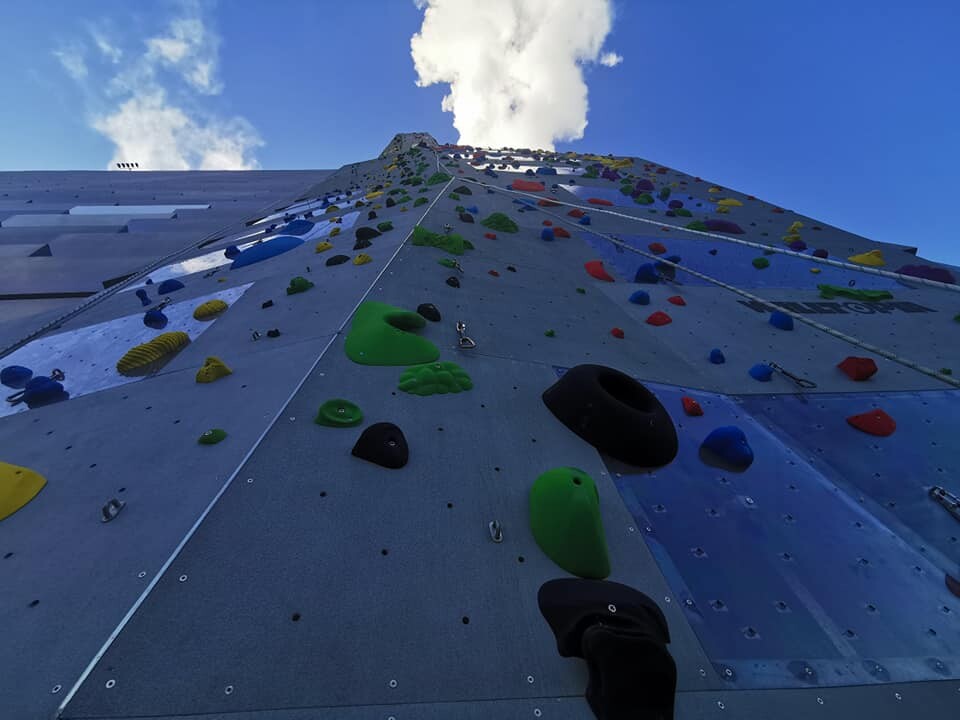 The routes have now been completed on the CopenHill climbing wall