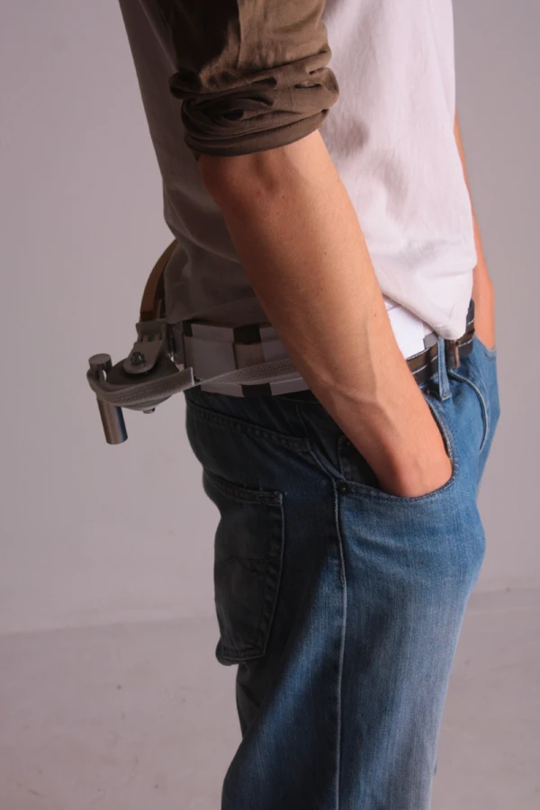 The Belt Scooter is, as the name suggests, a scooter worn around the waist like a belt