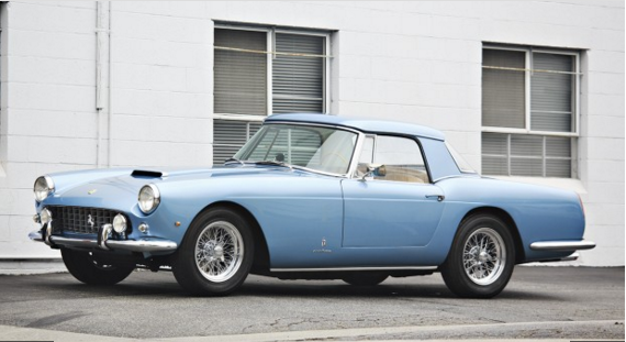 This 1960 Ferrari 250 GT Series II Cabriolet has an estimated price of $1,800,000 to $2,200,000
