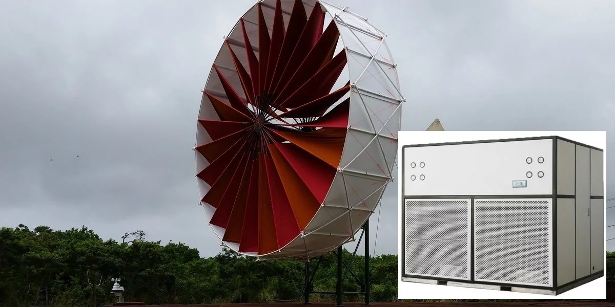 JMCC WING's solution combines a high torque wind energy system with an atmospheric water harvester