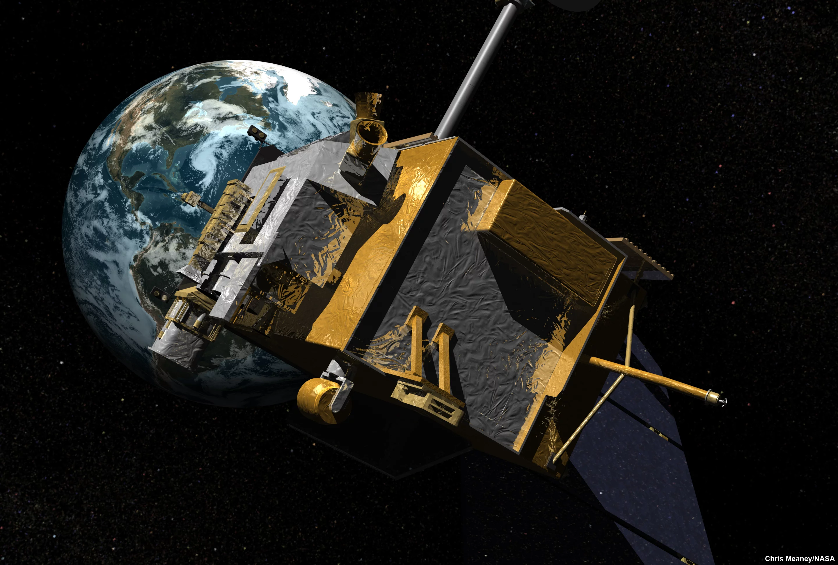 Artist's concept of the Lunar Reconnaissance Orbiter (Image: NASA)