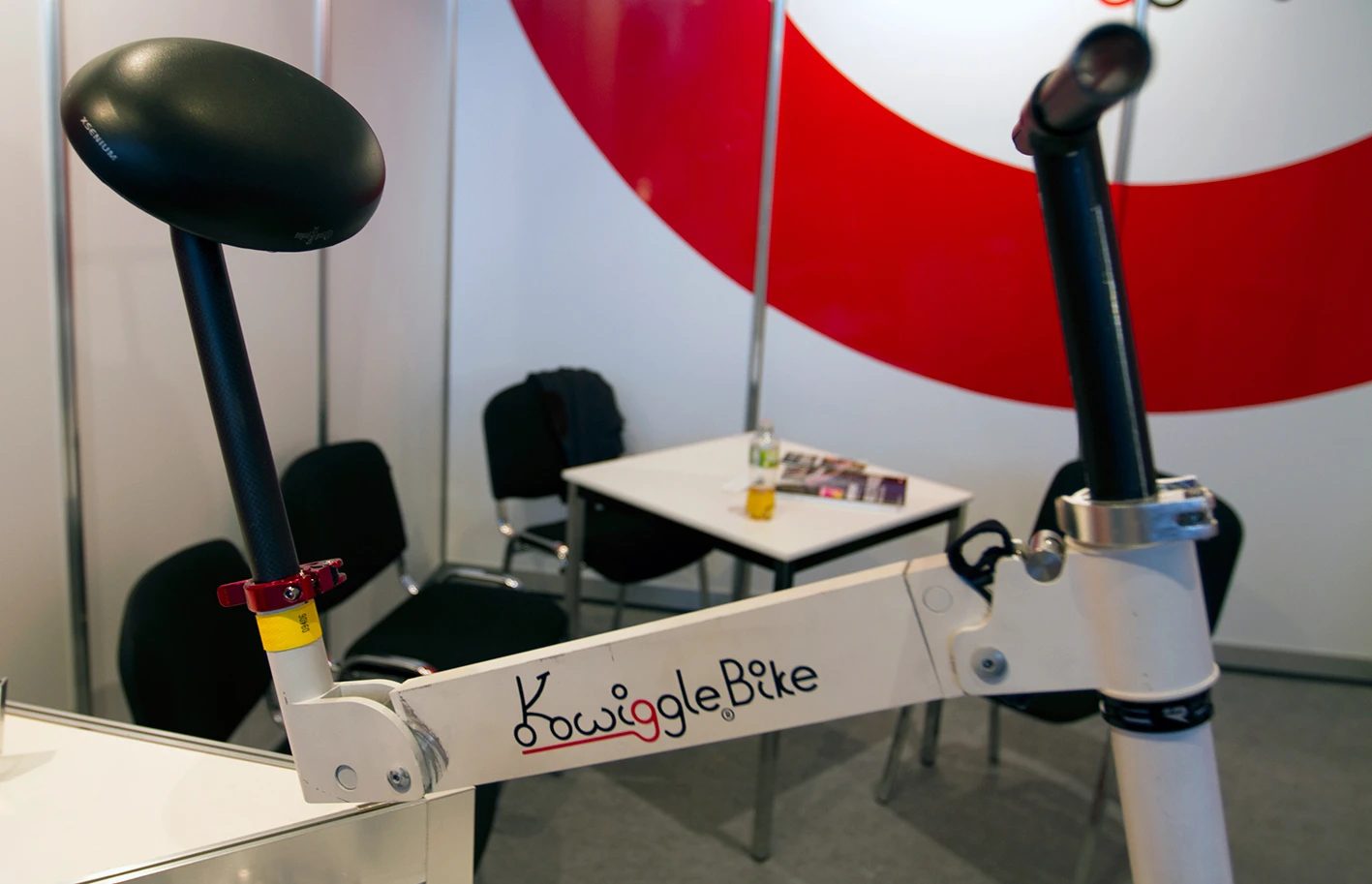 The Kwiggle Bike seat and handlebars