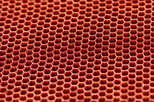 The aramid honeycomb material, used in the X-9's panels