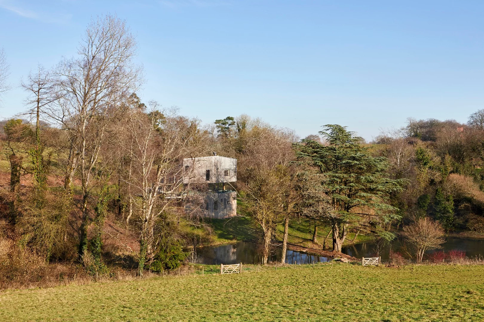 The Green House is located in Tiverton and was designed by David Sheppard Architects