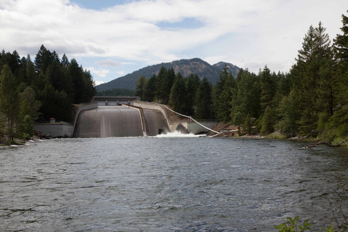 The Whooshh Passage Portal, installed at a dam