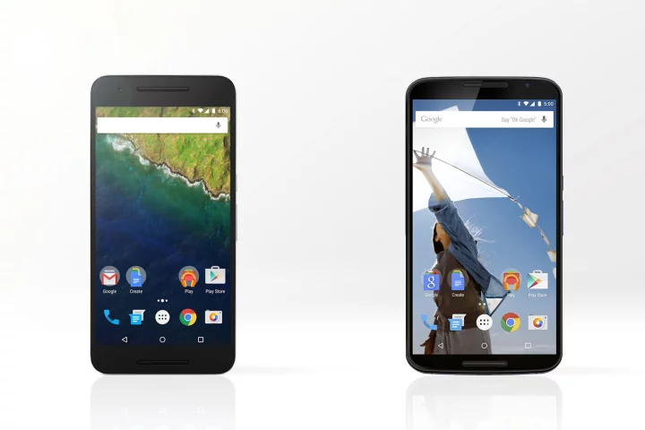 Gizmag compares the features and specs of Google's new Nexus 6P (left) and last year's Nexus 6