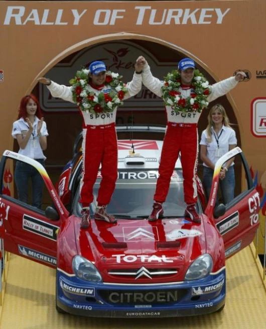 Sébastien Loeb and Daniel Elena take top spot on the podium for the fifth time this year - Loeb won the title with six wins last year and is poised to do better again.