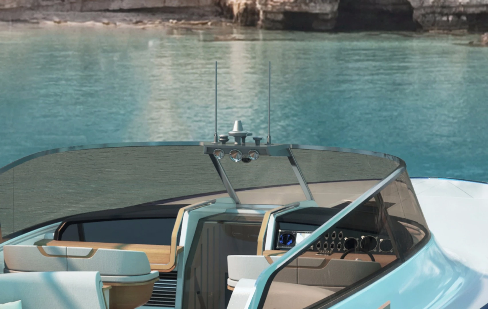 The controls of the Aeroboat S6
