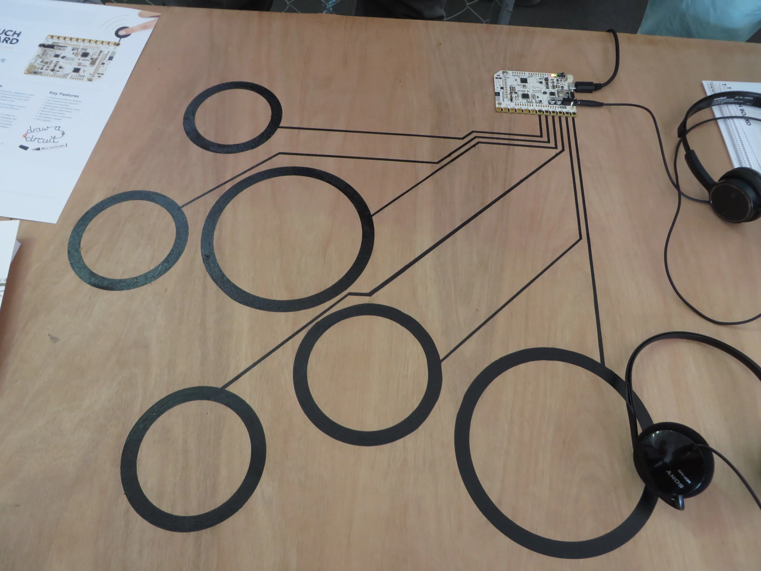 A Touch Board table top drum pad