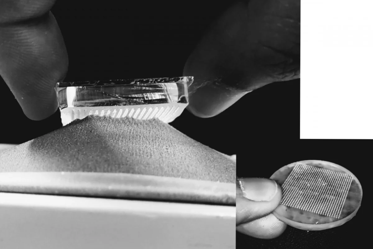 The fastener has been attached to and removed from three types of fabric, without damaging any of them