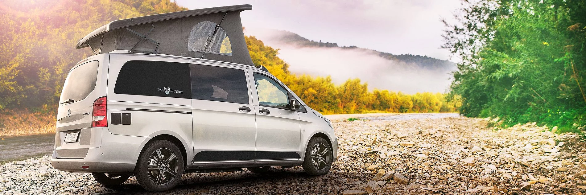 VanTourer presents a sleek, compact pop-top based on the Mercedes-Benz Vito