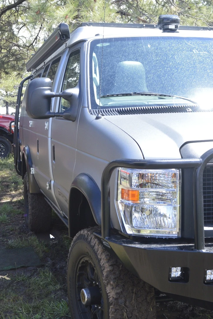 The fiberglass cabin shell is a few inches wider than on the old Ford E-Series van, creating a bit more interior room