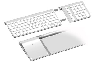 The LMP Bluetooth Keypad and Apple Wireless Keyboard - a match made in heaven