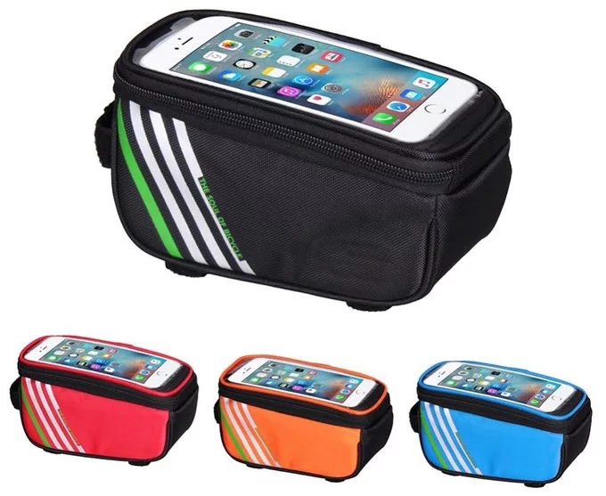 Buyers can also select a rectangular bag that accommodates an iPhone in a waterproof transparent compartment on top