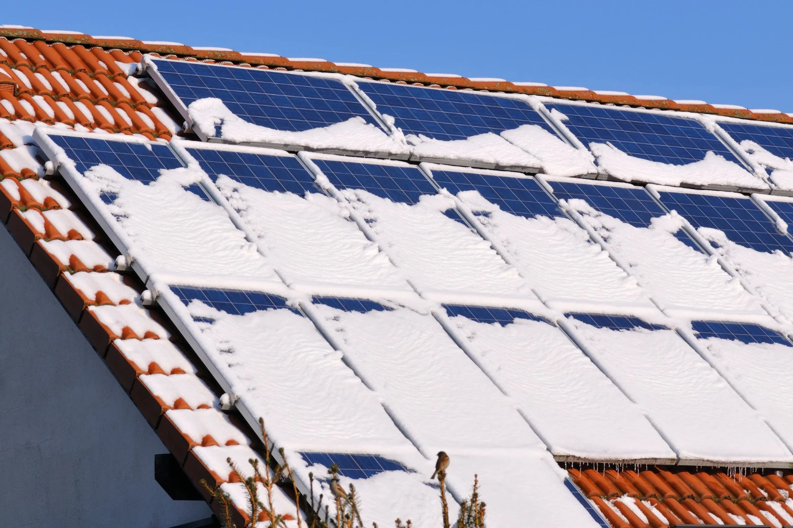 A new nanogenerator could harvest energy directly from snow, helping solar panels deal with wintry conditions