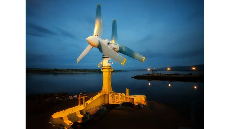 Atlantis Resources Corporation has just unveiled its recently completed AK1000 tidal turbine before it heads off to Orkney in Scotland for installation and connection to the grid