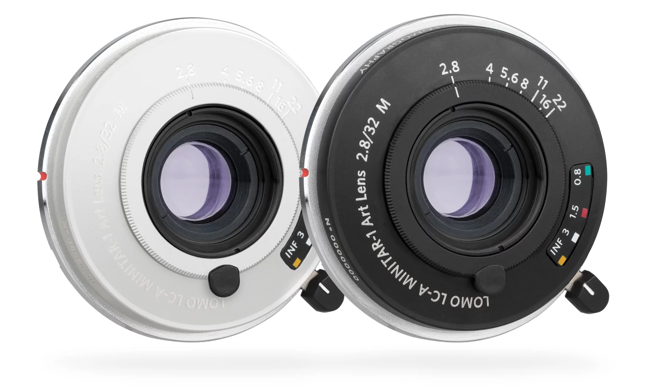 The Lomo LC-A Minitar-1 Art Lens will be available in black or silver
