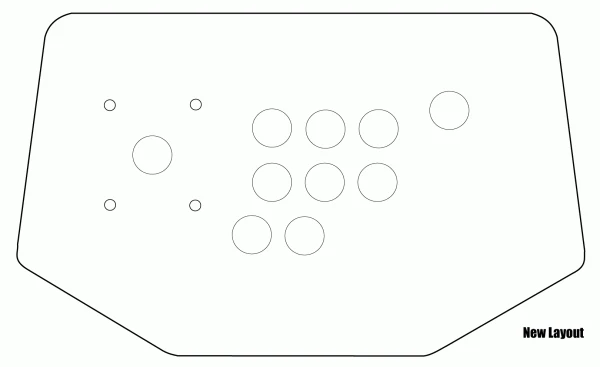 A diagram of the new and improved button layout