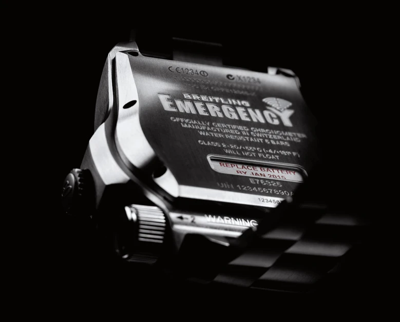 The Breitling Emergency 2 uses a specially designed lithium-ion battery to power the transmitter