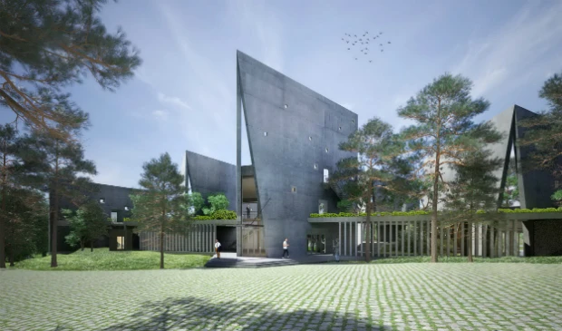 Best Office Future Project went to Vo Trong Nghia Architects for the Viettel offsite studio in Hanoi, Vietnam